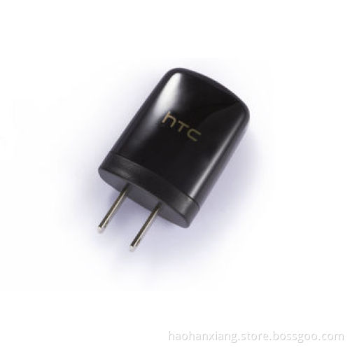US travel/home charger with 1,000mA, available in black